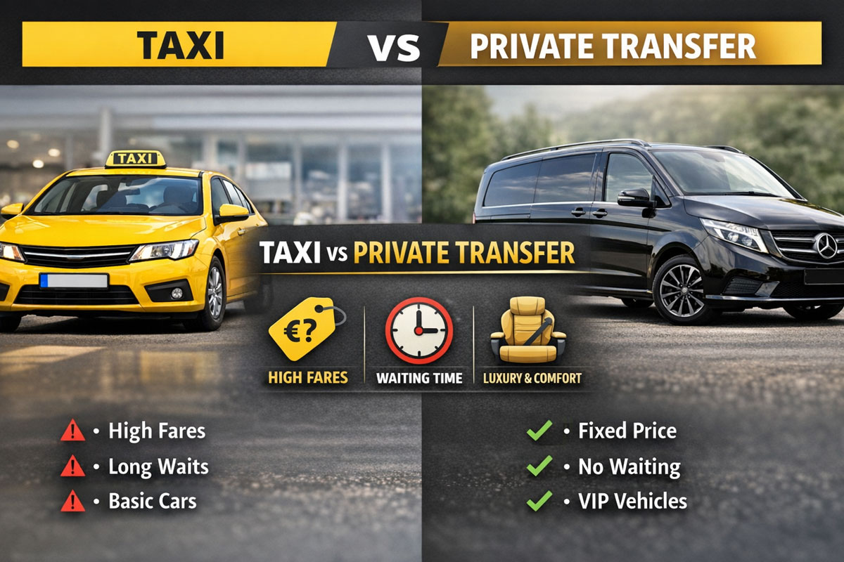 Taxi vs Private Transfer in Antalya